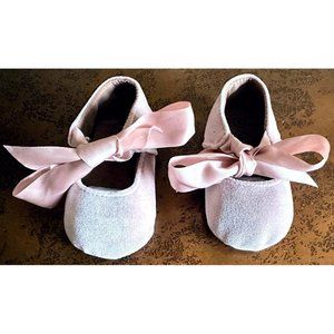 MYGGPP Baby Girl Pink Mary Jane Bow Knot Shoes Size 3 NWoT